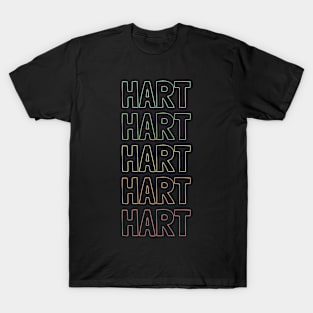 Hart Name Pattern T-Shirt